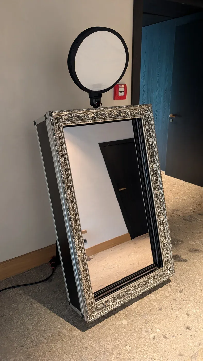 Der echte Fotospiegel fertig aufgebaut